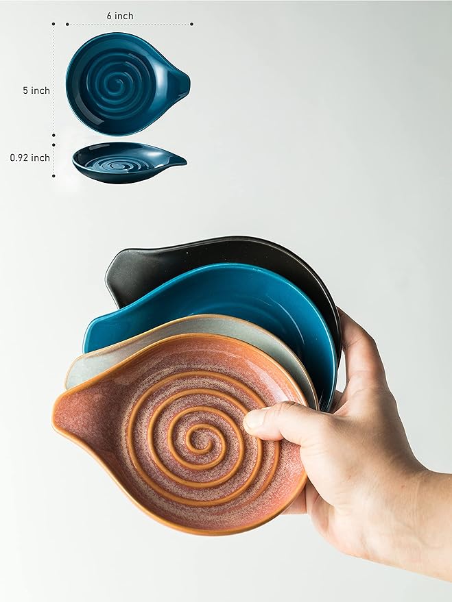 Spoon Holder, Ceramic Spoon Rest - Image 3