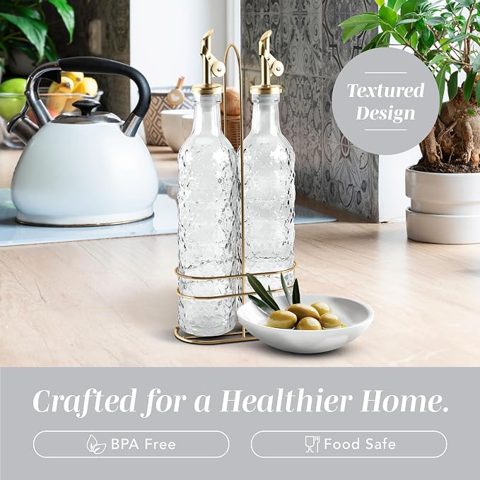 COOK WITH COLOR Glass Olive Oil Bottle Dispenser - Image 4