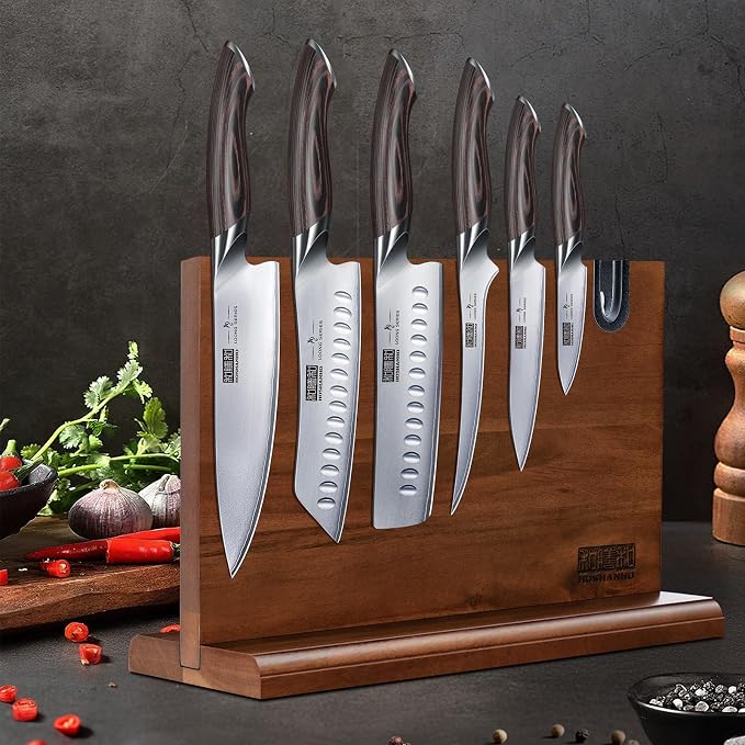 HOSHANHO 7 Pieces Kitchen Knife Set, Japanese High Carbon Stainless Steel - Image 7
