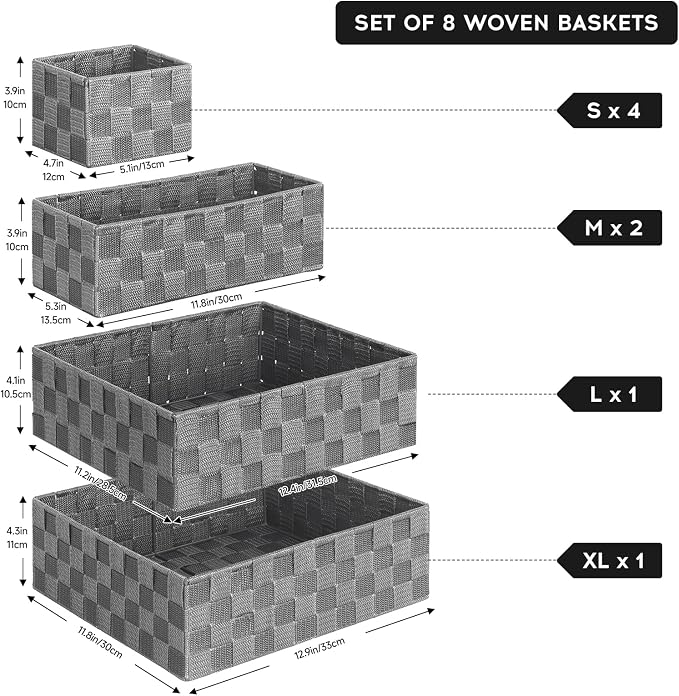 Posprica Woven Baskets, Storage Baskets - Image 3