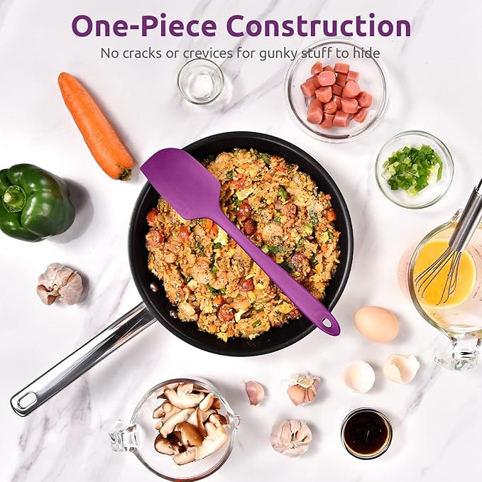 Heat Resistant Silicone Large Spatula: U-Taste 600ºF High Heat Flexible 11.38in - Image 8