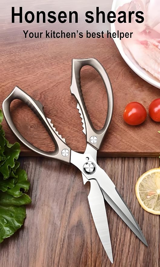 Kitchen Scissors, All Purpose，Ultra Sharp Meat Scissors，Heavy Duty Cooking - Image 6