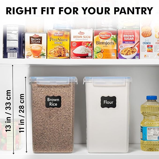 WHITE FEATHER SUPPLIES 2 PC Large Food Storage Containers - Image 5