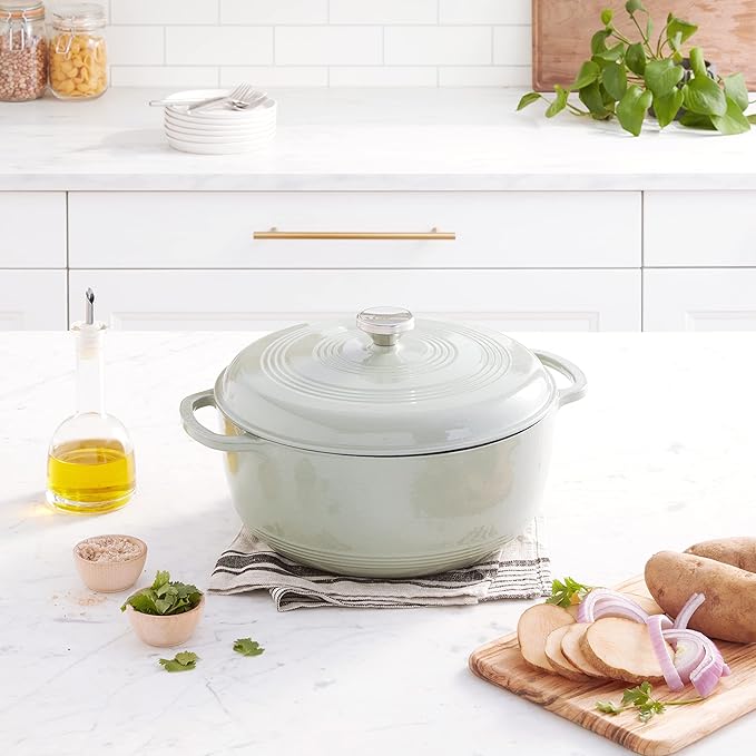 Lodge 7.5 Quart Enameled Cast Iron Dutch Oven - Image 6