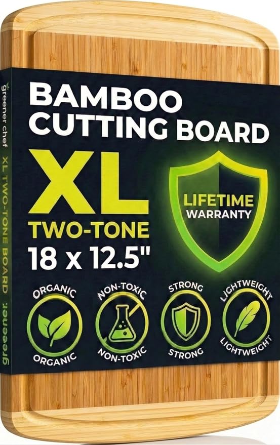 Greener Chef Luxury Bamboo Cutting Board by GreenerChef
