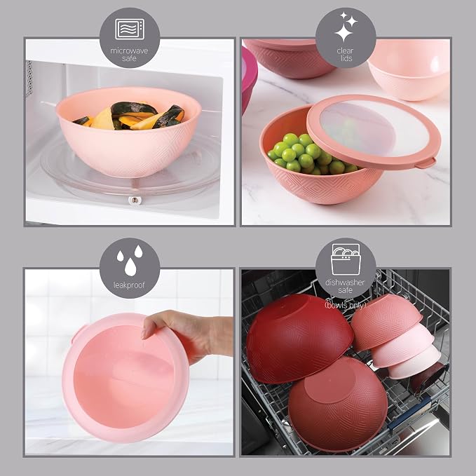 COOK WITH COLOR Mixing Bowls with Lids - Image 5