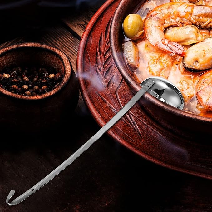 meekoo Stainless Steel Ladle Soup Handle Ladle - Image 6
