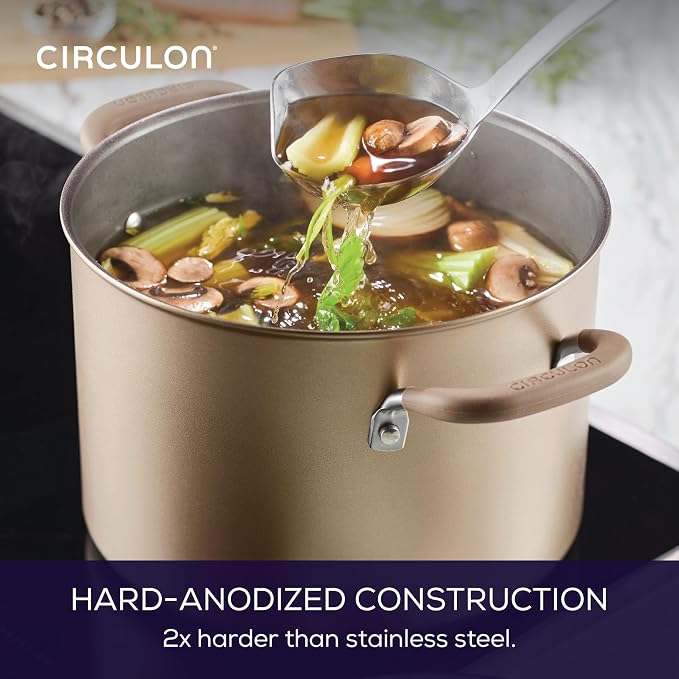 Circulon Premier Professional Hard Anodized Nonstick Cookware Induction Pots - Image 4