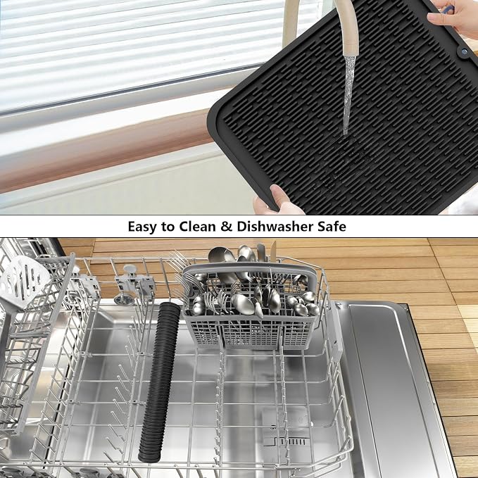 ZLR 2 Pcs Large Silicone Dish Drying Mat - Image 8