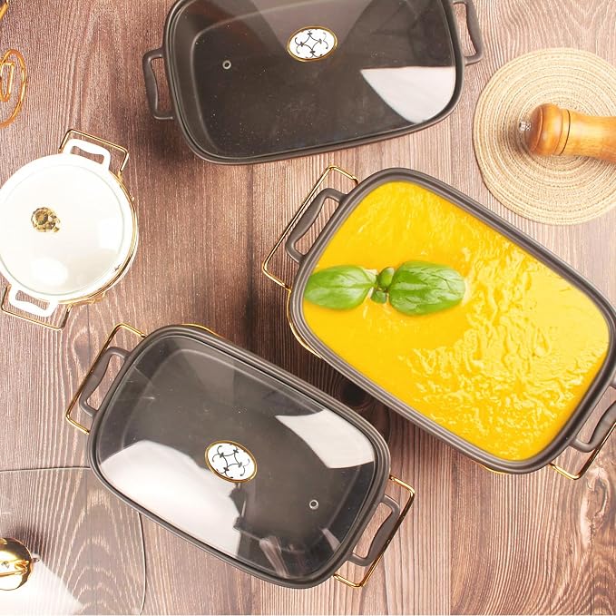 9" x 6" Ceramic Rectangular Casserole Dish - Image 4