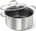 MICHELANGELO Tri-ply Stainless Steel Stock Pot, Heavy Duty Stockpot by Michelangelo