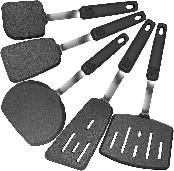 Silicone Spatula Set, Spatulas Silicone Heat Resistant Mixed 5 Piece Kitchen - Image 8