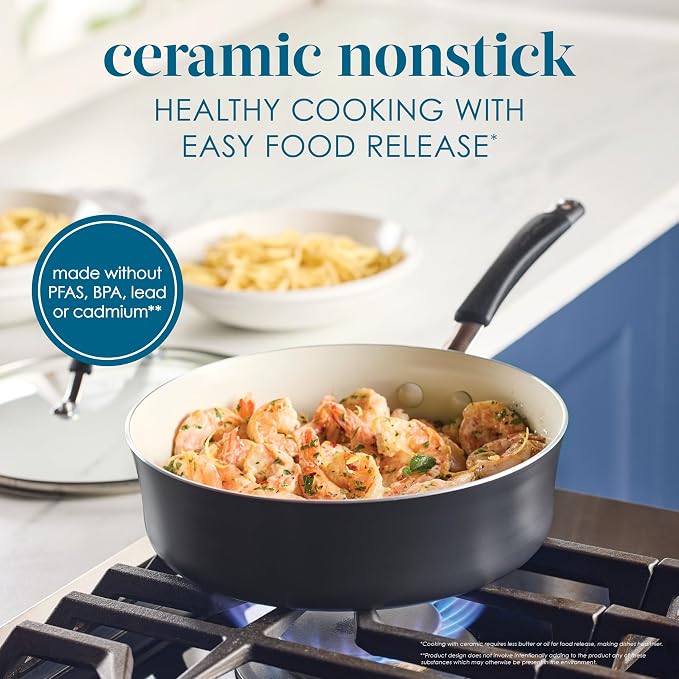 Rachael Ray Cucina Ceramic Nonstick Saute Pan - Image 3