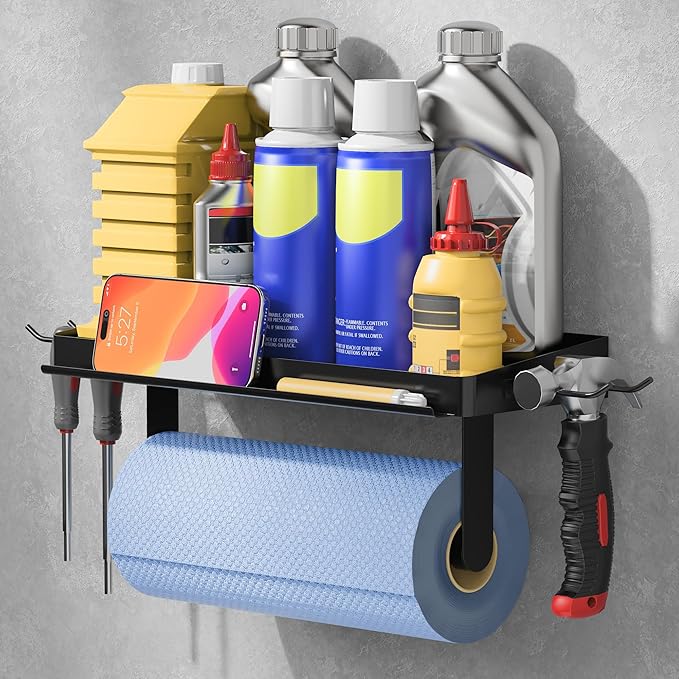 ZUNTO 3-in-1 Wall Mount Garage Paper Towel Holder by ZUNTO