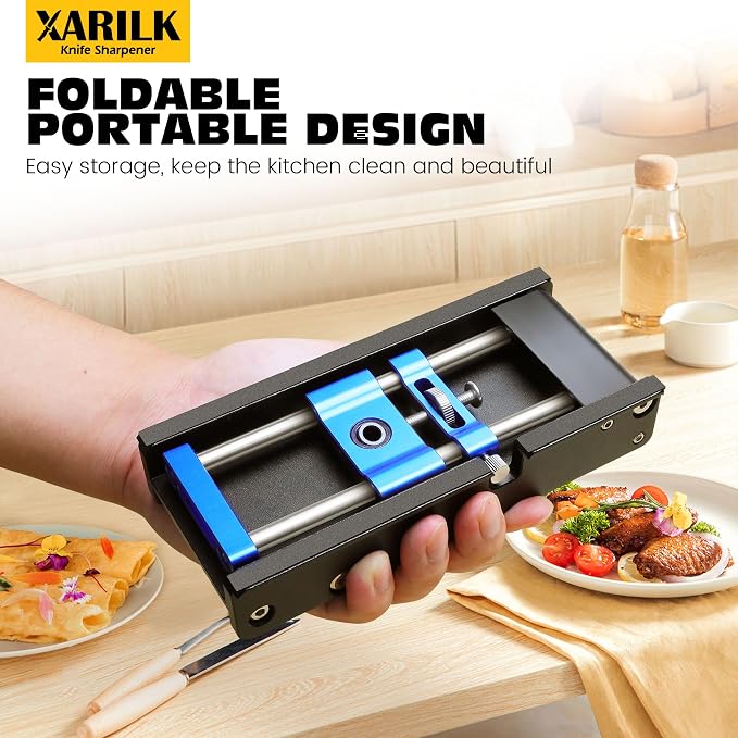 Foldable Portable Knife Sharpening System, Adjustable Knife Sharpener Kit - Image 5