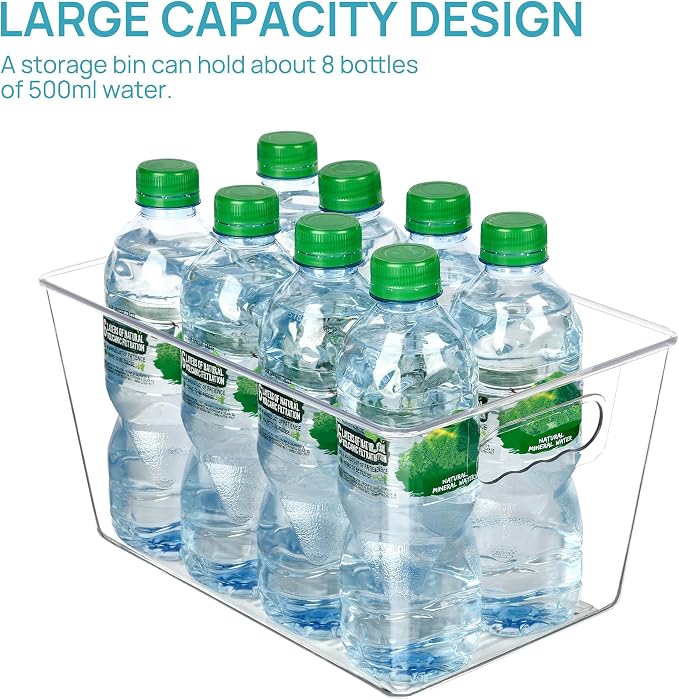 Vtopmart Clear Plastic Storage Bins, Countertops, Freezer Organization and - Image 3