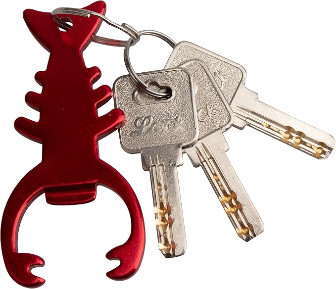 SWATOM Lobster 6PCS Bottle Opener Keychain Beer Openers Tool Key Chain Ring - Image 3