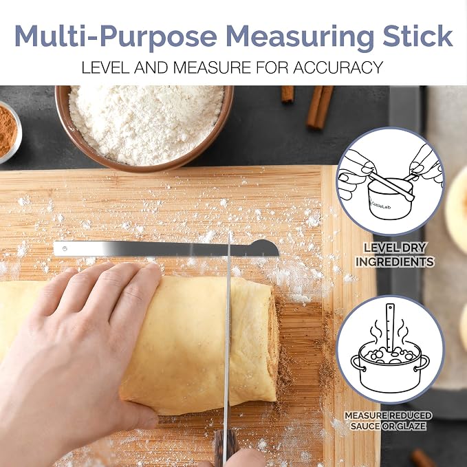 CuttleLab 22-Piece Stainless Steel Measuring Cups and Spoons Set, Tad Dash - Image 6