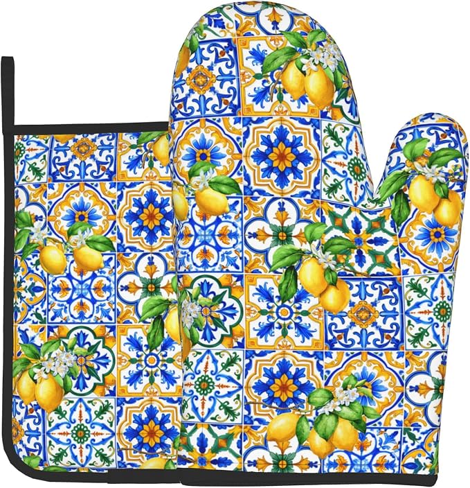 Lemon Oven Mitts by DZGlobal