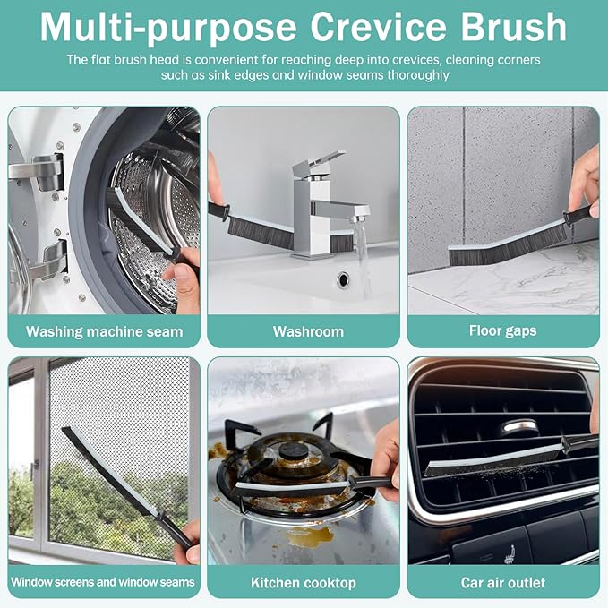 Crevice Cleaning Brush，Hard-Bristled Grout Brush，2026 New Multifunctional Gap - Image 3