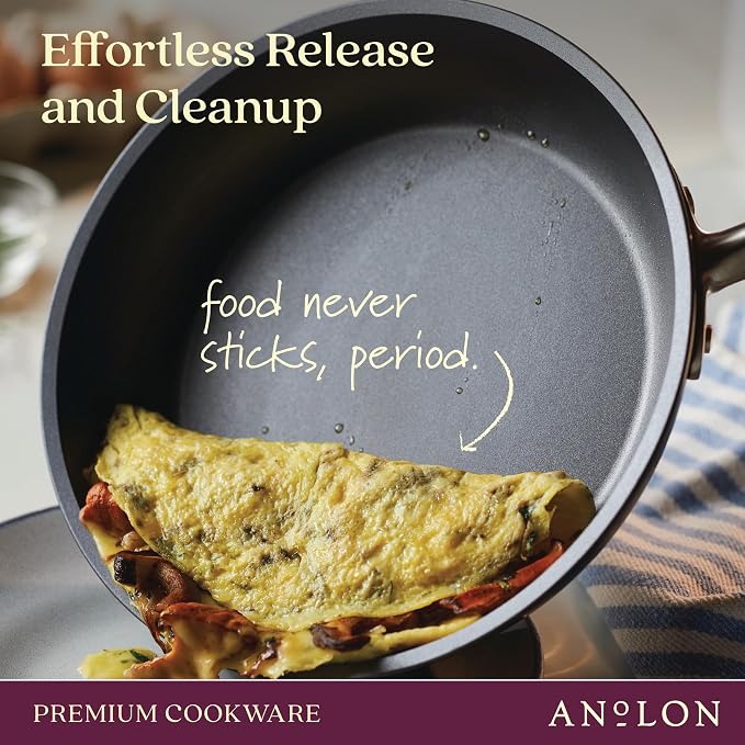 Anolon Accolade Forged Hard Anodized Nonstick Frying Pans/Skillet Set, 8 Inch - Image 8