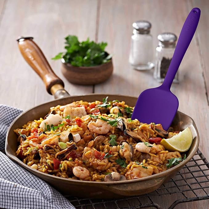 Silicone Spatula 3‑Piece Set Heat Resistant 600°F Non‑Stick Rubber Spatulas - Image 3