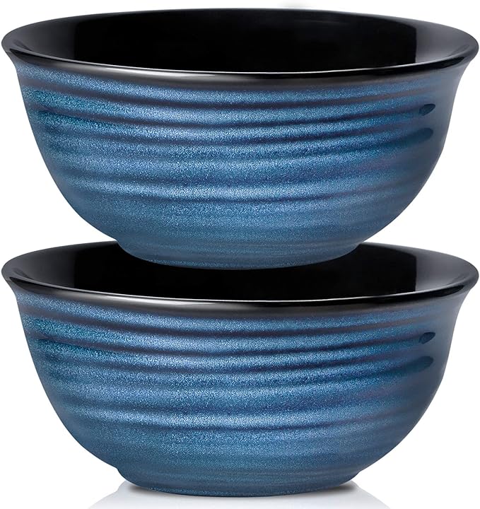 HASENSE Serving Bowls, 60 Ounces Ceramic Salad Pasta Soup Bowls, 8.5 inch Large by Hasense