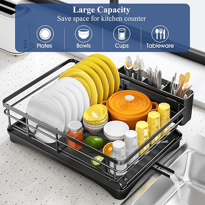 SNTD Dish Drying Rack for Kitchen Counter - Image 2