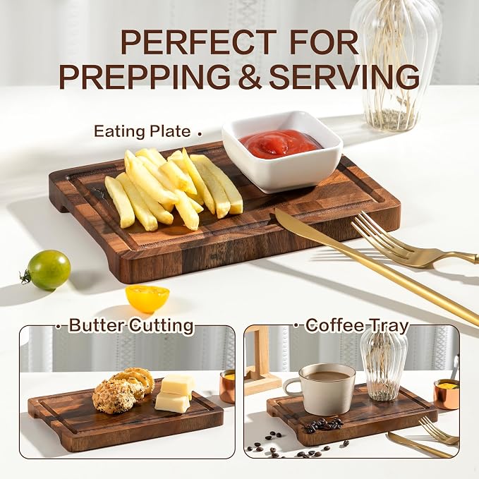 Walnut Wood Cutting Board, Small End Grain Cutting Boards - Image 9
