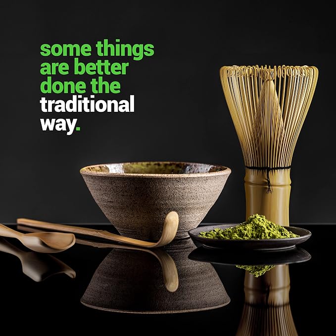 BambooWorx Matcha Whisk Set -, Traditional Scoop, Tea Spoon. The Perfect Sets - Image 3
