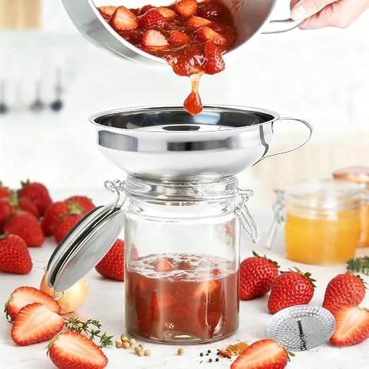 6 Pack Stainless Steel Canning Funnel - Image 5