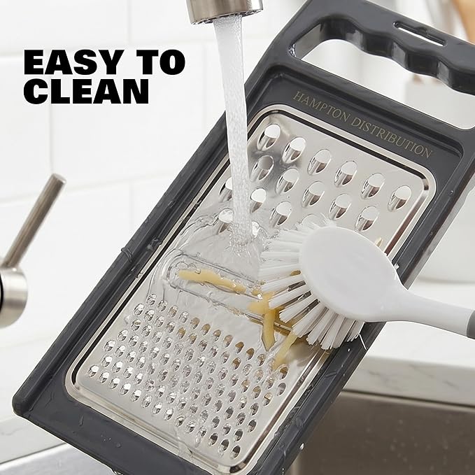 Cheese Grater with Handle, Stainless Steel, Cheese Shredder, Fruit and - Image 7