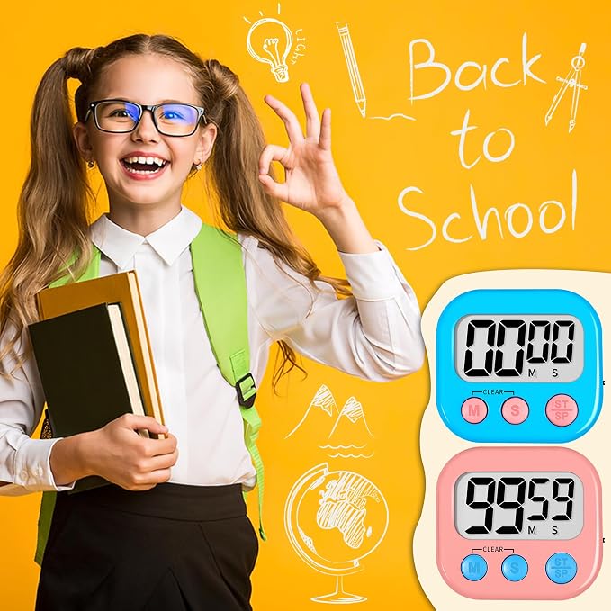 ZILLEEN Classroom Timer for Kids Teachers 2 Pack Digital Timers - Image 6
