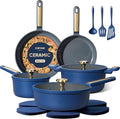 CAROTE Ceramic Cookwar Set, Pots and Pan Set Non Stick 16 Piece, Cookware Set by CAROTE
