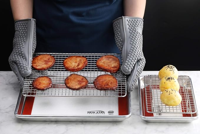 New Star Foodservice 1028768 Commercial-Grade Bun Pan/Baking Sheet, Baking Mat - Image 6
