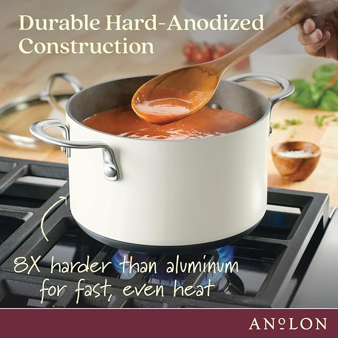 Anolon Achieve Hard Anodized Nonstick Saucepot - Image 5