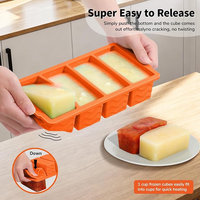 Doasuwish 3-Pack Silicone Freezer Trays - Image 5