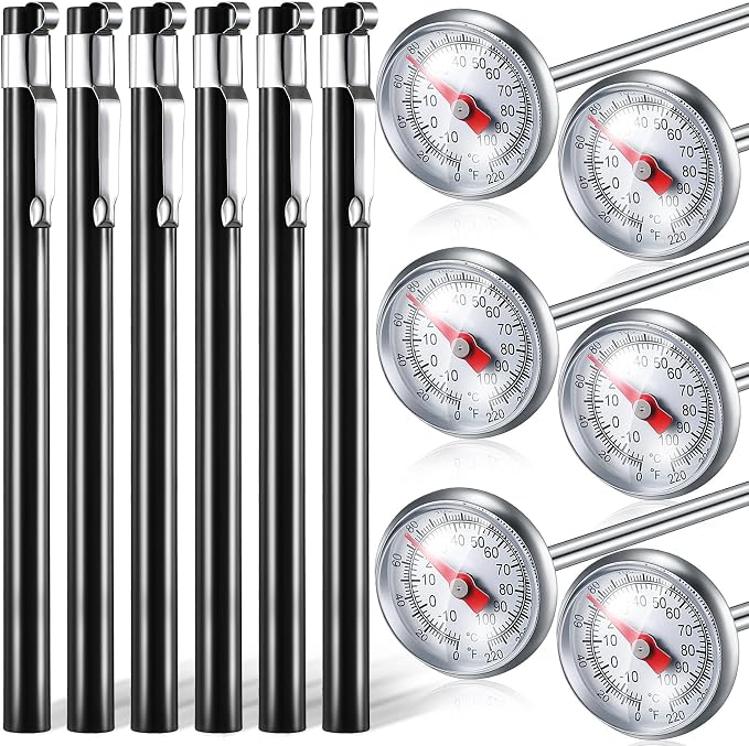Xuhal 6 Pcs Stainless Steel Kitchen Thermometer by Xuhal