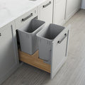 Dowell Double 35Qt Undermount Trash Pull-Out Waste Container by DowellKitchenBath