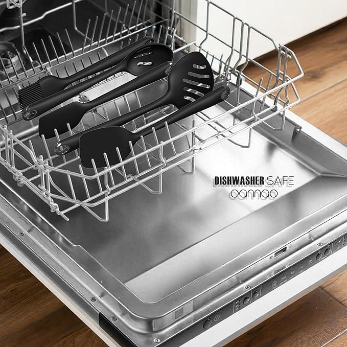 oannao Silicone Kitchen Utensils Set, 600°F Heat Resistant Silicone Cooking - Image 5