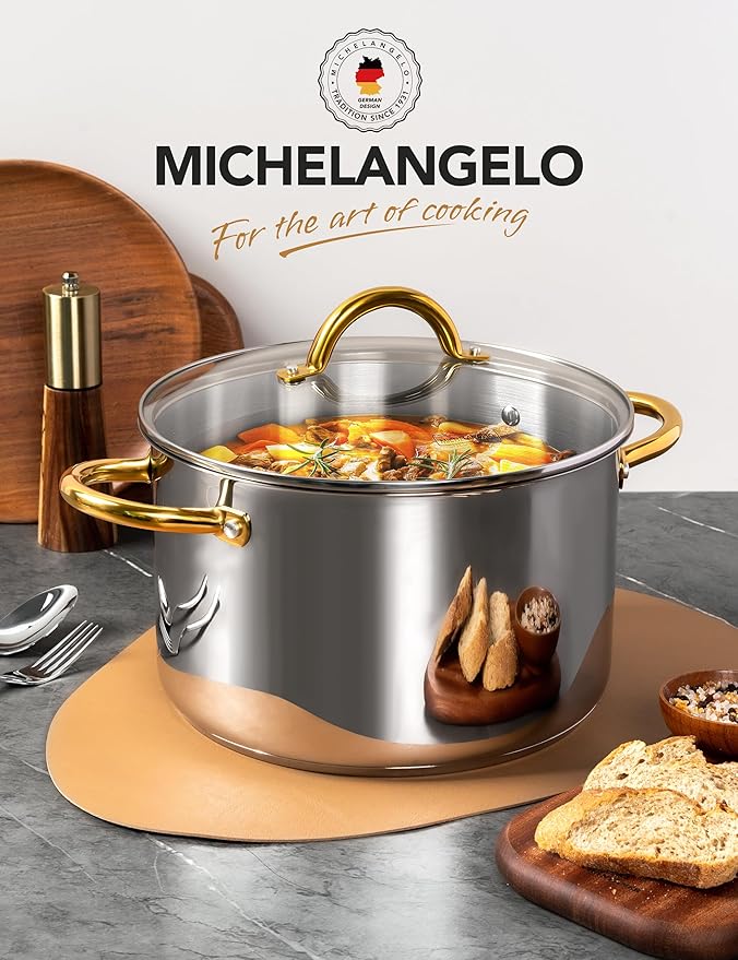 MICHELANGELO Stainless Steel Stock Pots - Image 7