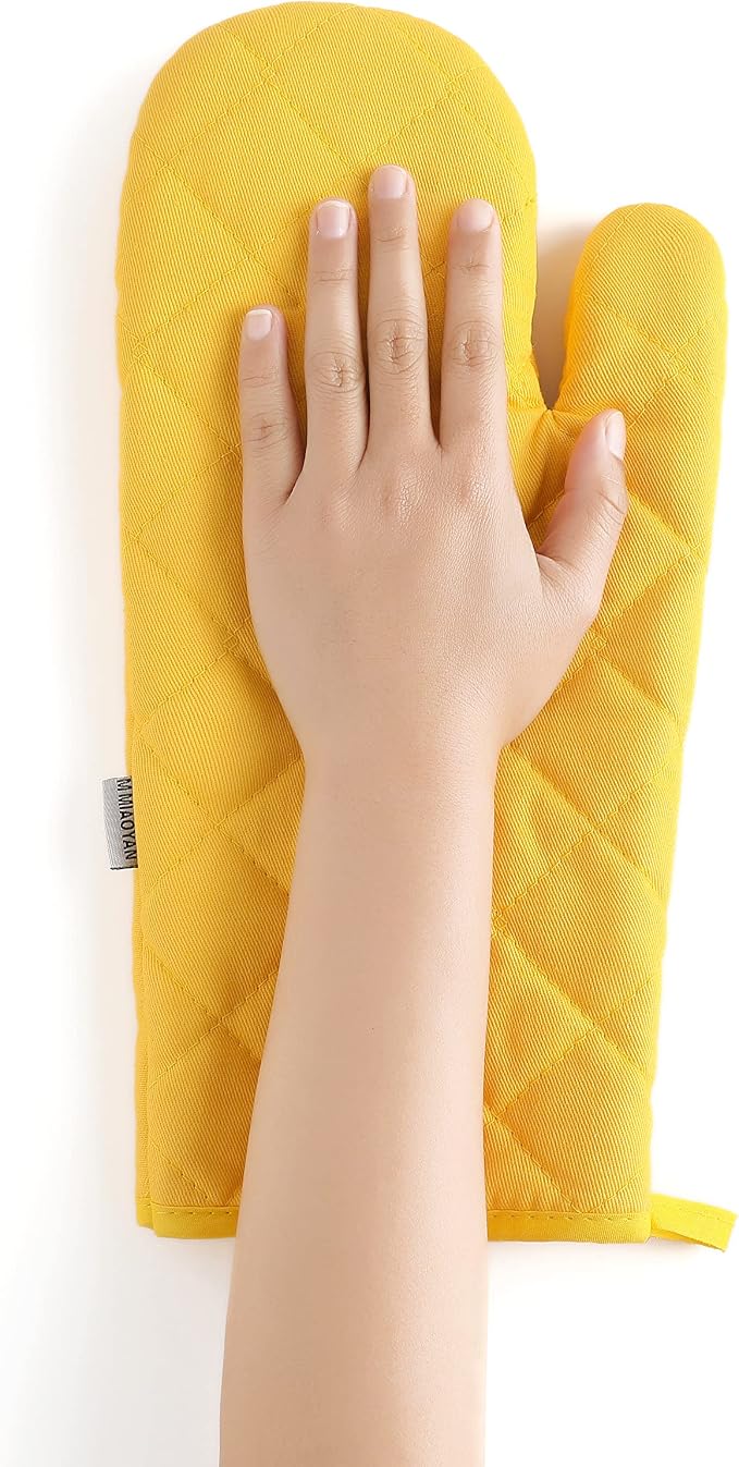 Oven Mitts and Pot Holders 4 pcs Set, High Heat Resistant 500 Degree Extra - Image 5