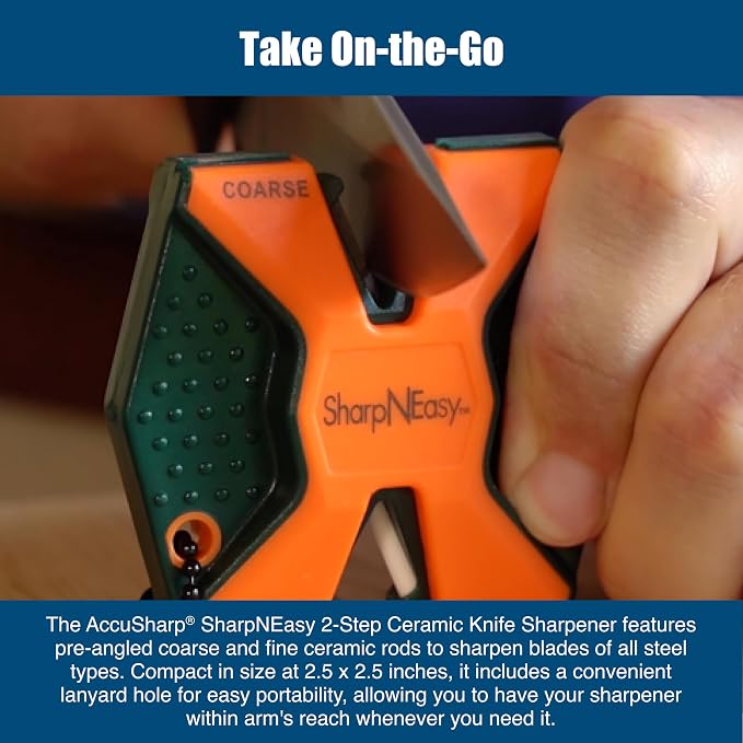 AccuSharp 2-Step Coarse and Fine Rods Knife Sharpener, Restores & Sharpens - Image 4