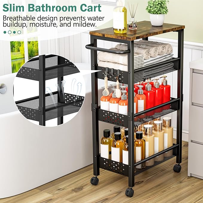 Vivihomety Utility Slim Storage Cart - Image 3
