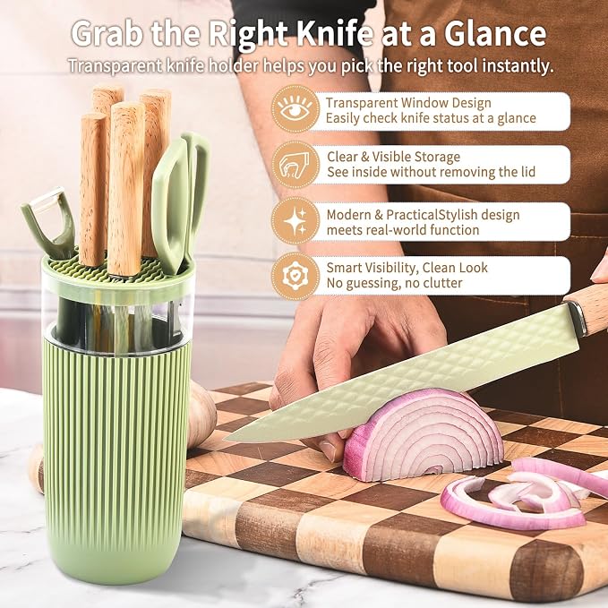 Knife Set, 6-Piece Kitchen Knife Set - Image 5