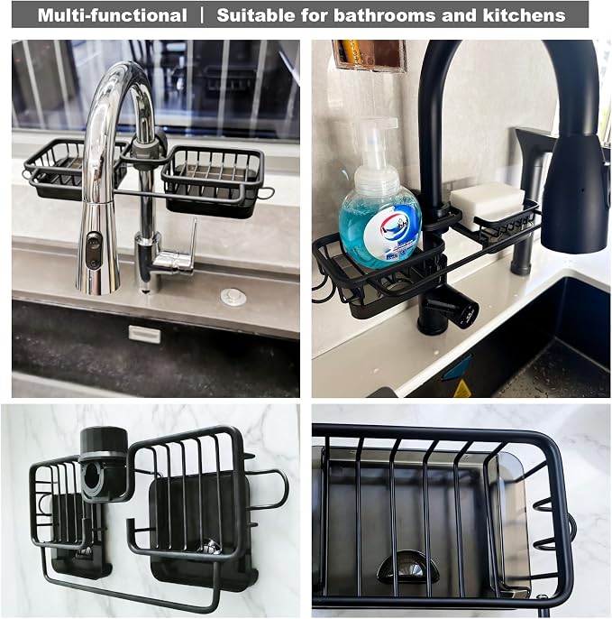 Sink Organizer Rack for Kitchen and Bathroom, Stainless Steel Detachable - Image 5