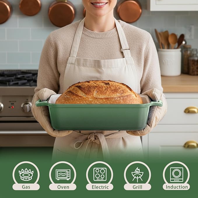 11x5 Inch Cast Iron Bread Pan - Image 2