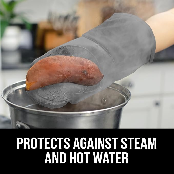BPA-Free Soft Silicone Oven Mitts - Image 4