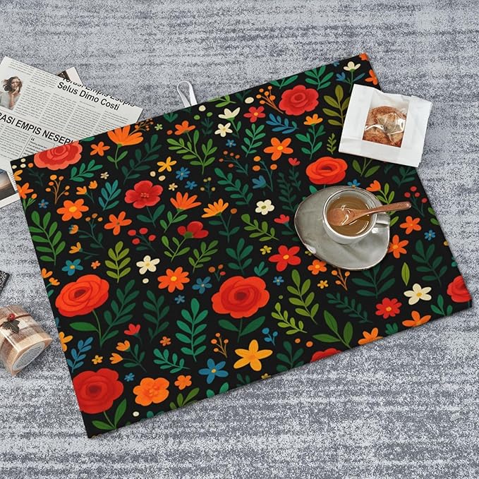 Garden wildflowers Dish Drying Mats - Image 8