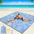WIWIGO Beach Blanket Waterproof Sandproof Beach Mat 79" X 83"/10'x9'for 2-8 by WIWIGO
